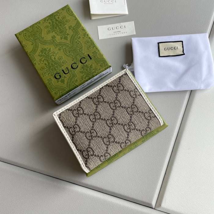 Wallet Gucci GG Horsebit short wallet Beige Size 11x8.5x3cm