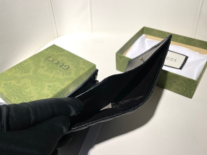 Wallet Gucci GG Marmont folded Black Size 11x9x3cm