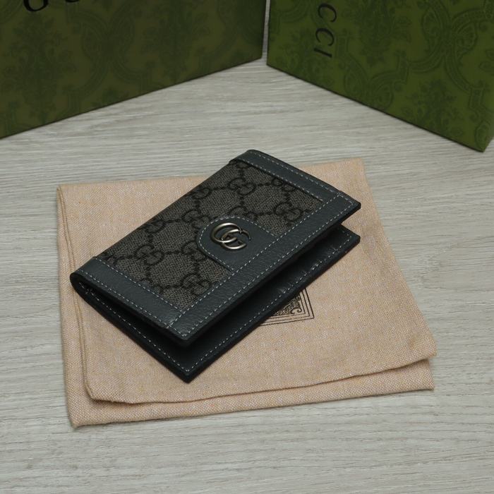 Wallet Gucci GG canvas short wallet Grey Size 7.5x12cm