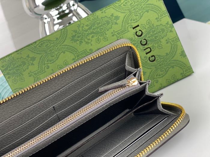 Wallet Gucci Grey Size 10x3cm