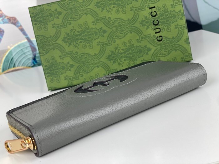 Wallet Gucci Grey Size 10x3cm