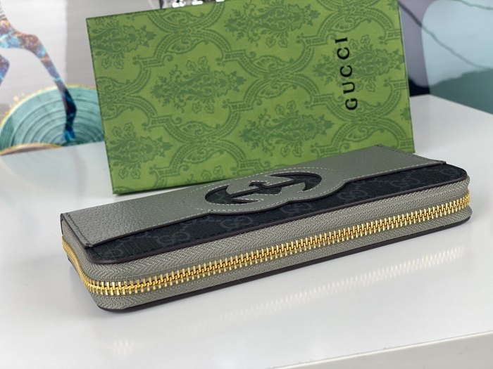 Wallet Gucci Grey Size 10x3cm