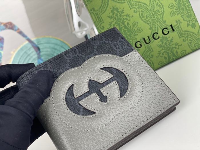 Wallet Gucci Grey Size 11x9cm
