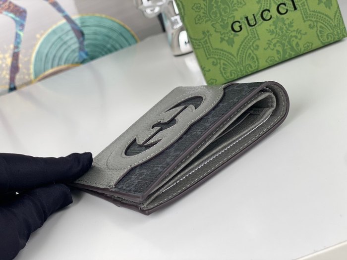 Wallet Gucci Grey Size 11x9cm