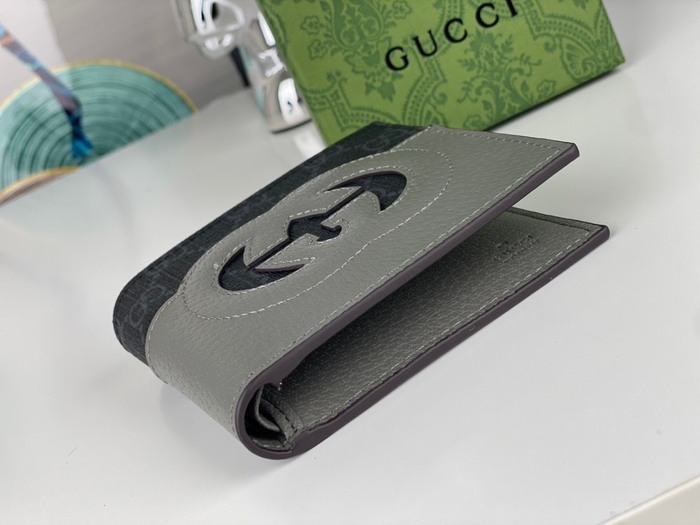 Wallet Gucci Grey Size 11x9cm