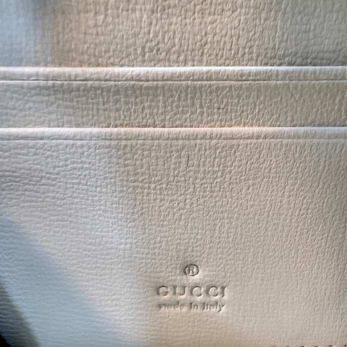 Wallet Gucci Horsebit Canvas Zip Around Beige Size 11.5x8.5x3