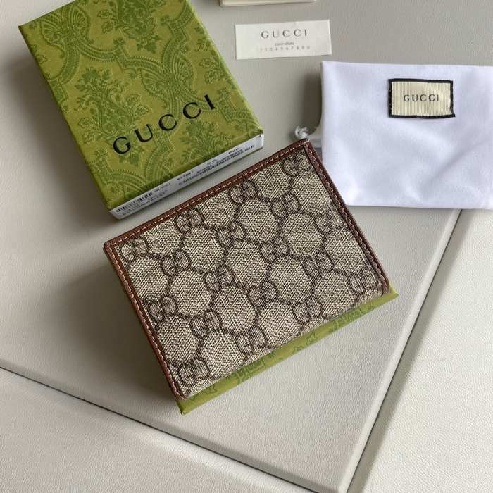 Wallet Gucci Horsebit GG short wallet Brown Size 11x8.5x3cm