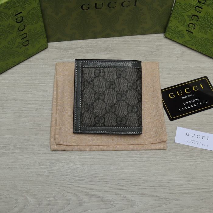 Wallet Gucci bi fold short wallet Grey Size 10x10cm