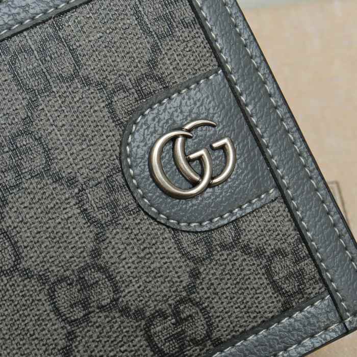 Wallet Gucci bi fold short wallet Grey Size 10x10cm
