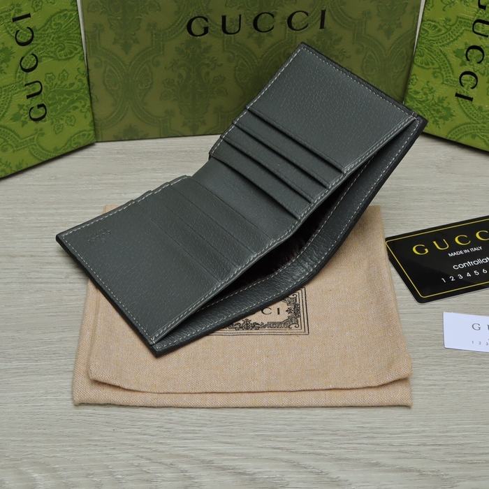 Wallet Gucci bi fold short wallet Grey Size 10x10cm