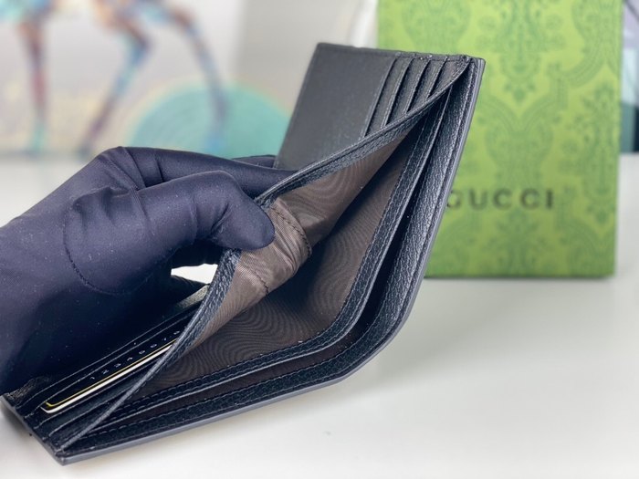 Wallet Gucci bi fold Black Size 11x9cm