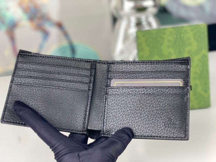 Wallet Gucci bi fold Black Size 11x9cm