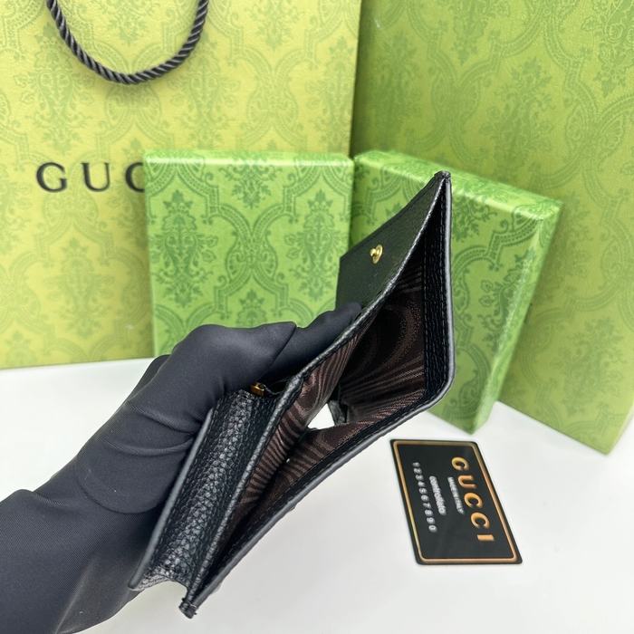 Wallet Gucci bifold Black Size 11x9x3cm