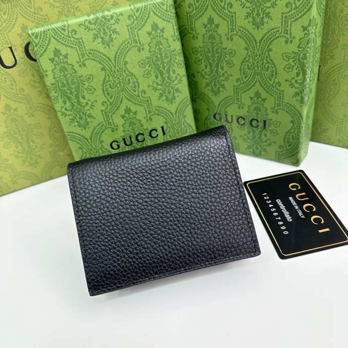 Wallet Gucci bifold Black Size 11x9x3cm