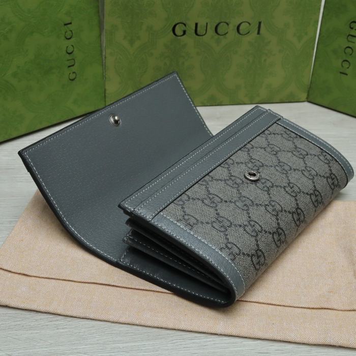 Wallet Gucci long zip wallet Grey Size 19x10.5x2.5cm