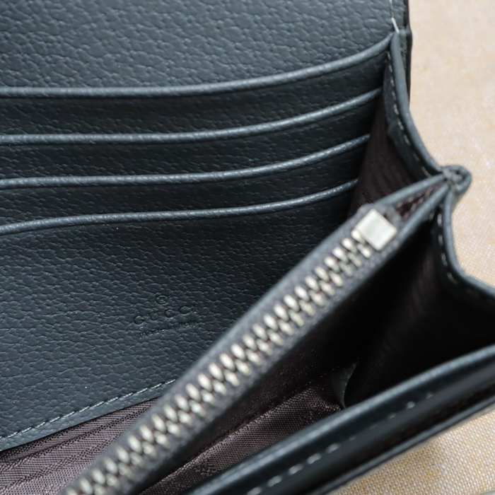 Wallet Gucci long zip wallet Grey Size 19x10.5x2.5cm