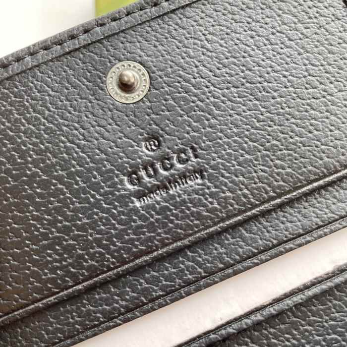 Wallet Gucci short wallet Black Size 11x8.5x3cm