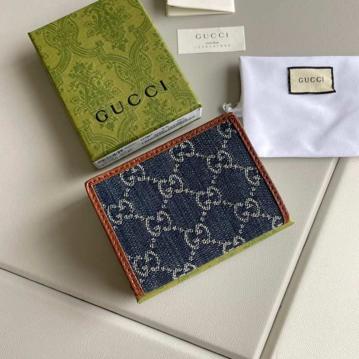 Wallet Gucci short wallet Brown Size 11x8.5x3cm