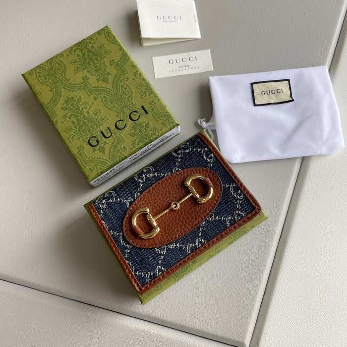 Wallet Gucci short wallet Brown Size 11x8.5x3cm