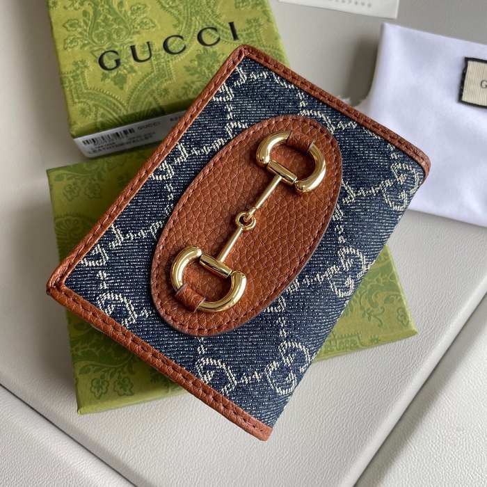 Wallet Gucci short wallet Brown Size 11x8.5x3cm