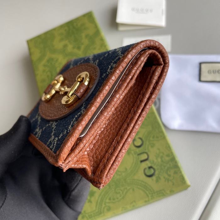 Wallet Gucci short wallet Brown Size 11x8.5x3cm