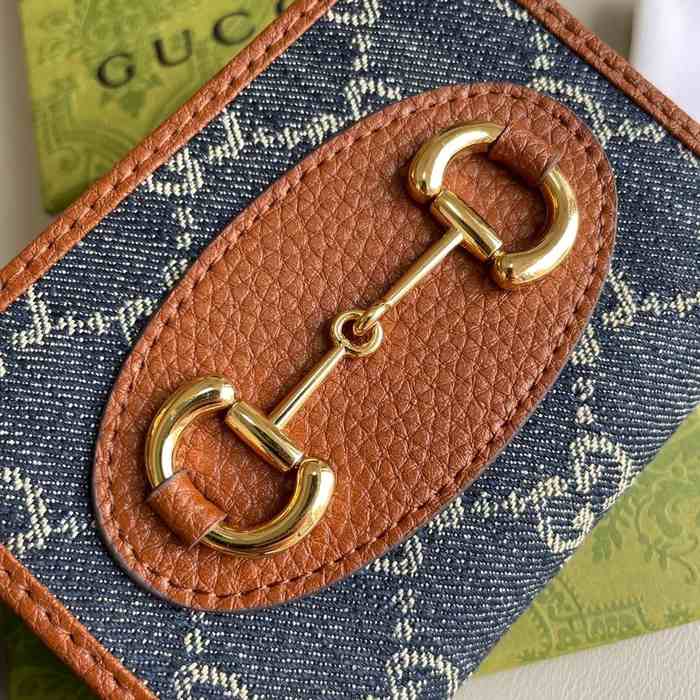 Wallet Gucci short wallet Brown Size 11x8.5x3cm