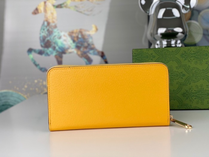 Wallet Gucci zip around GG logo wallet Tan Size 10x3cm