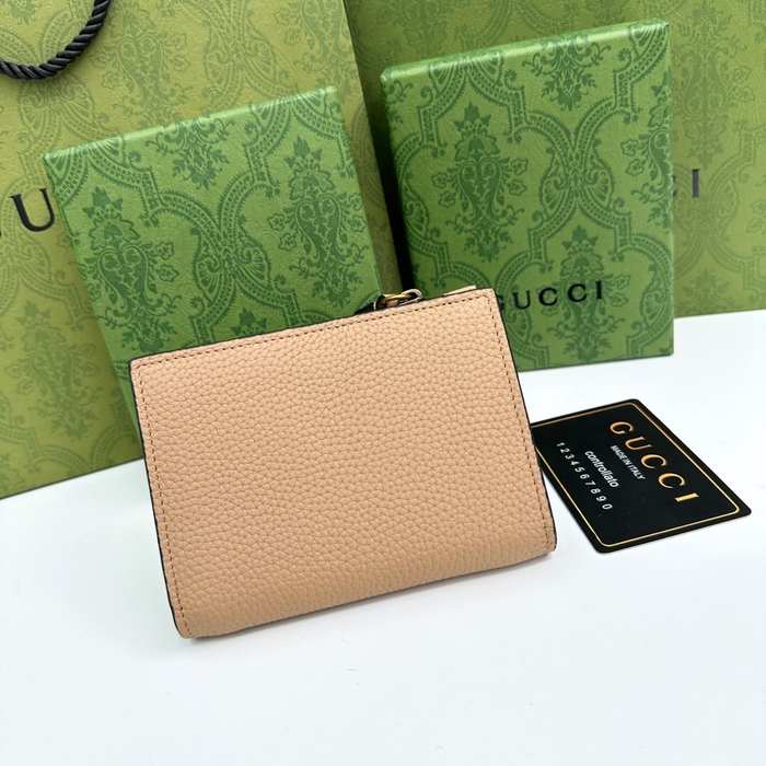 Wallet Gucci zip around compact wallet Beige Size 12.5x9x2cm