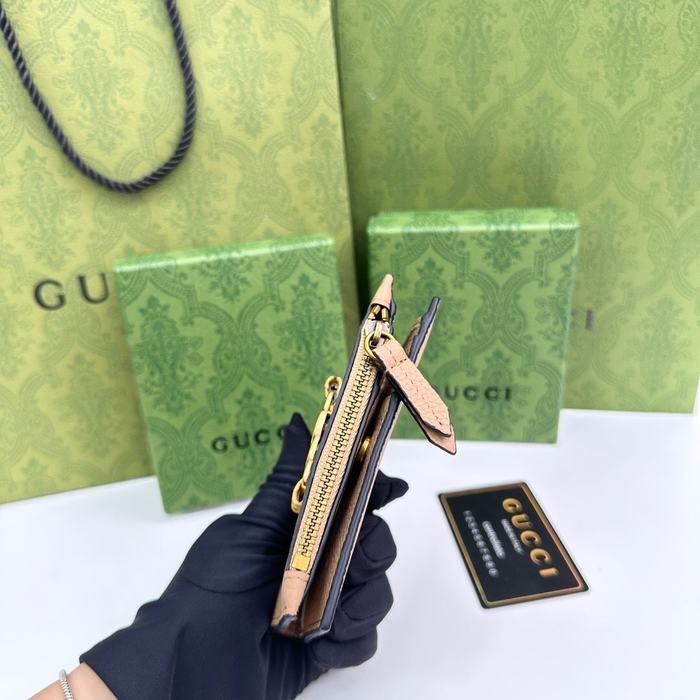 Wallet Gucci zip around compact wallet Beige Size 12.5x9x2cm