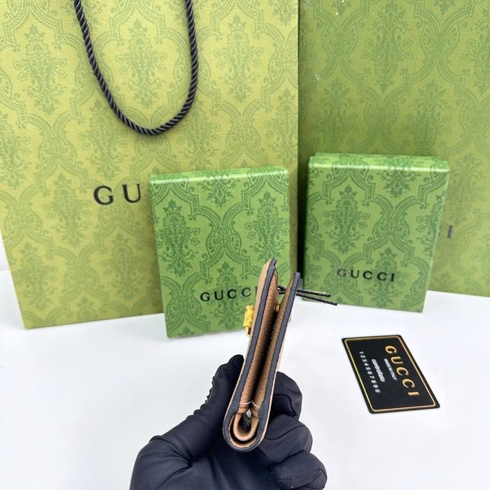 Wallet Gucci zip around compact wallet Beige Size 12.5x9x2cm