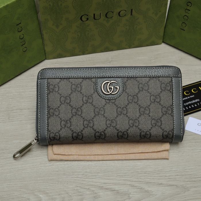 Wallet Gucci zip around long wallet Grey Size 19x10.5x2.5cm