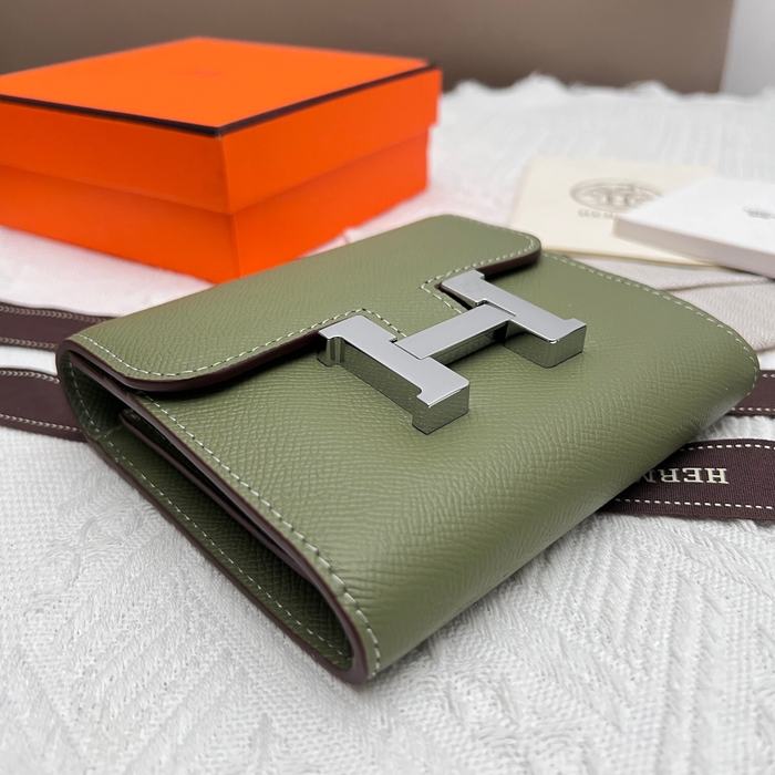 Wallet Hermès Constance Green Size 14x12cm