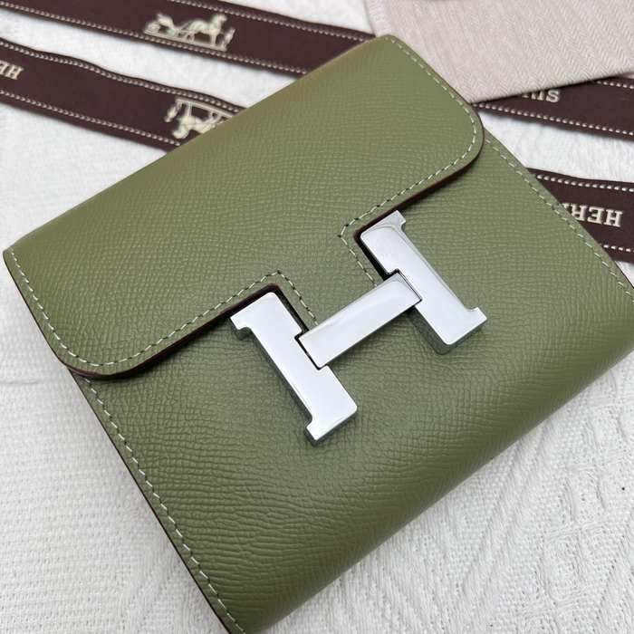 Wallet Hermès Constance Green Size 14x12cm