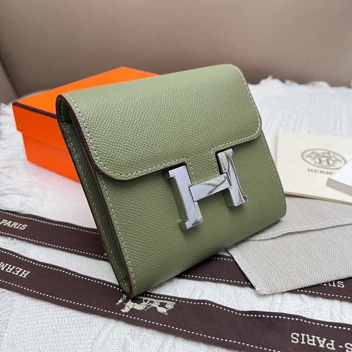 Wallet Hermès Constance Green Size 14x12cm