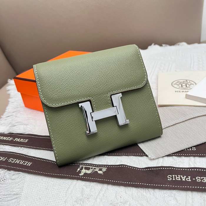 Wallet Hermès Constance Green Size 14x12cm