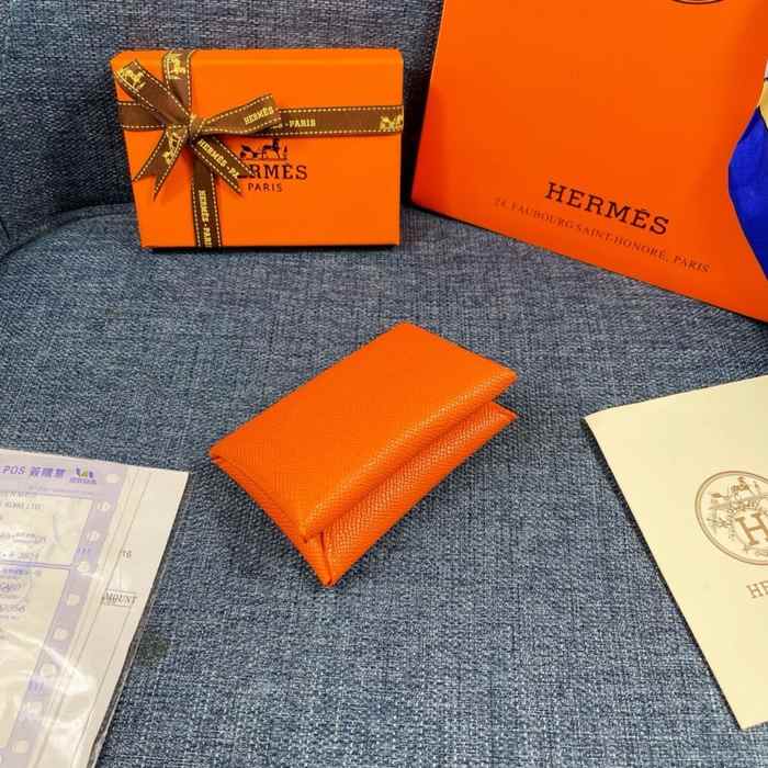 Wallet Hermes Beige Size 10x6cm