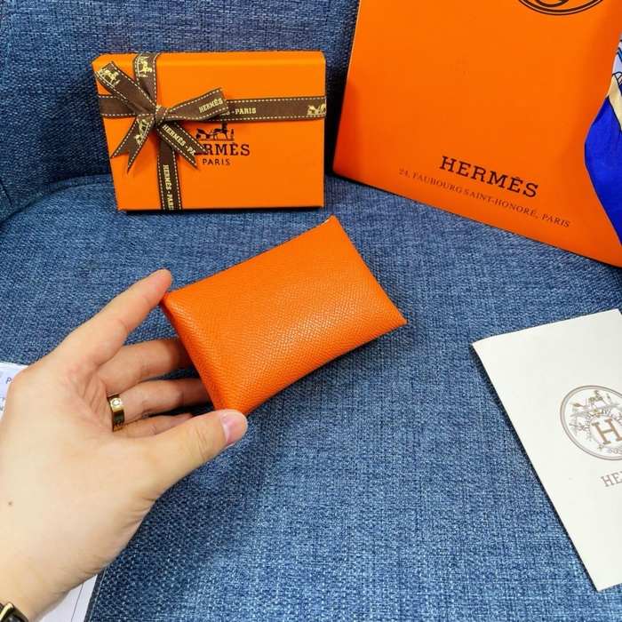 Wallet Hermes Beige Size 10x6cm