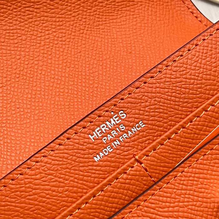 Wallet Hermes Constance Compact White Size 14x12cm