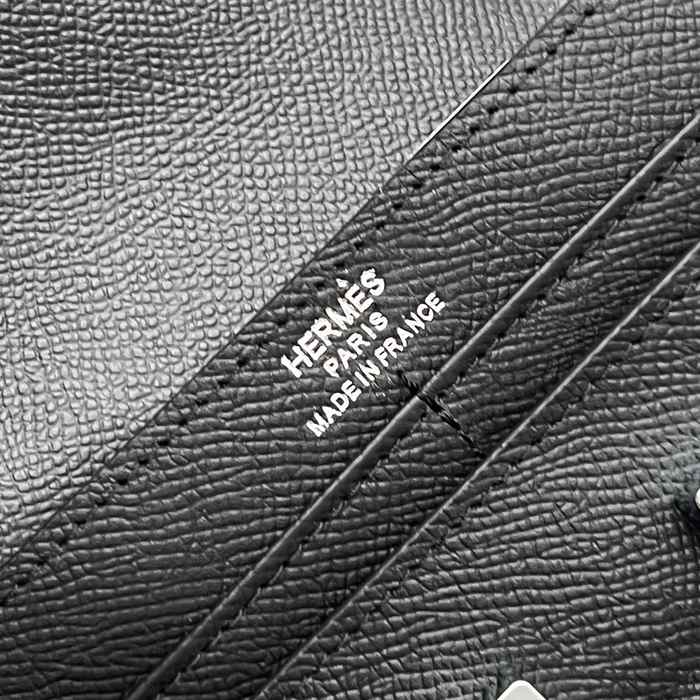 Wallet Hermes Constance compact Black Size 14x12cm