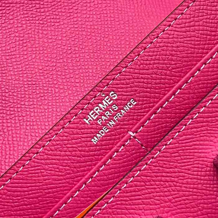 Wallet Hermes Constance compact Red Size 14x12cm