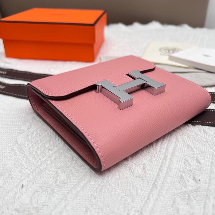 Wallet Hermes Constance White Size 14x12cm