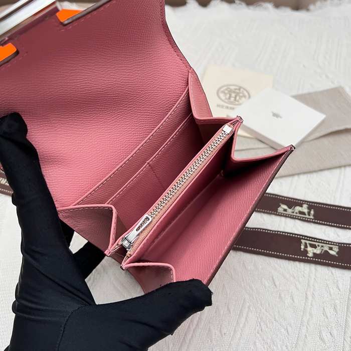 Wallet Hermes Constance White Size 14x12cm