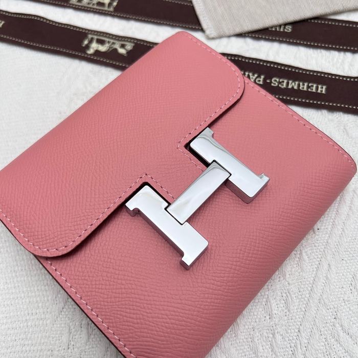 Wallet Hermes Constance White Size 14x12cm