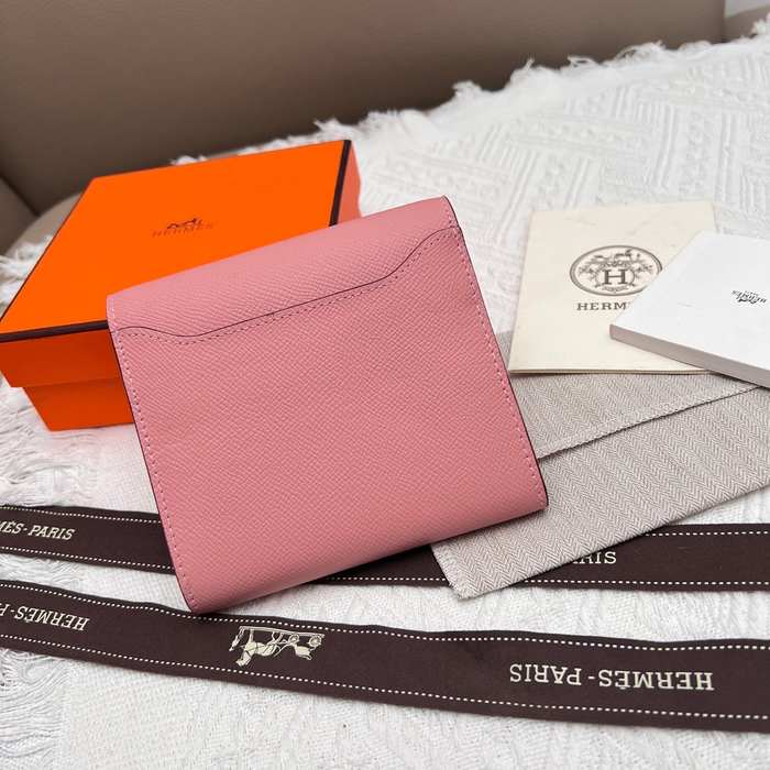 Wallet Hermes Constance White Size 14x12cm