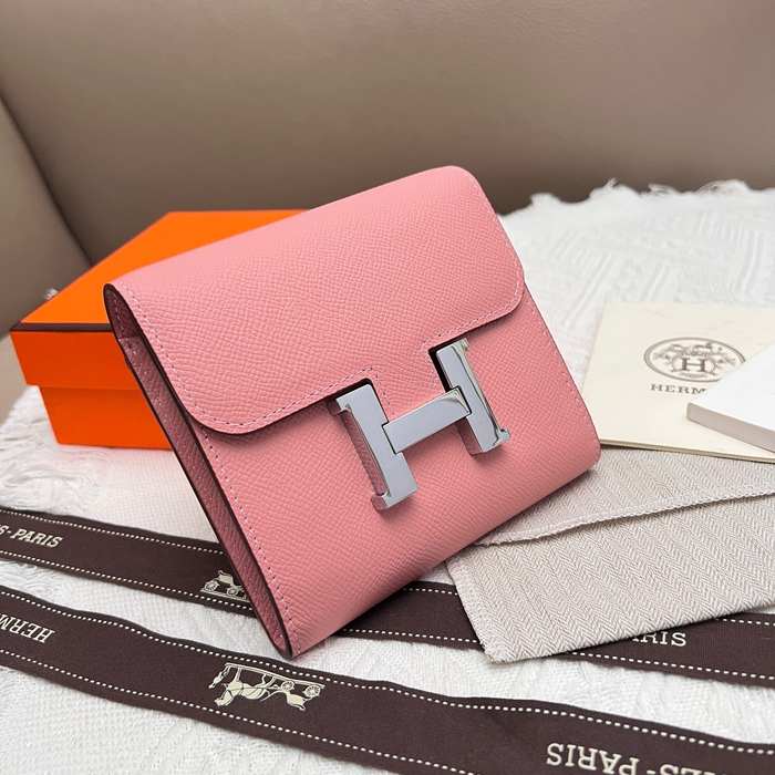 Wallet Hermes Constance White Size 14x12cm