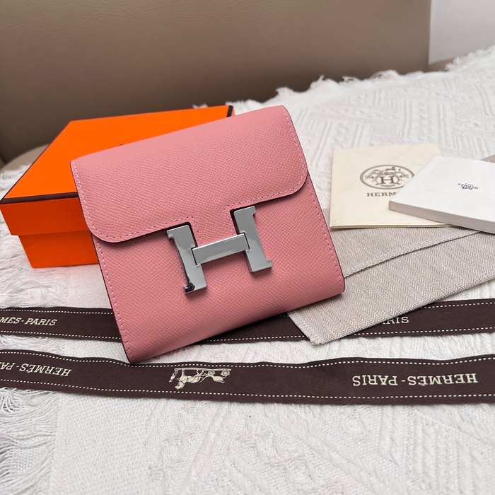 Wallet Hermes Constance White Size 14x12cm