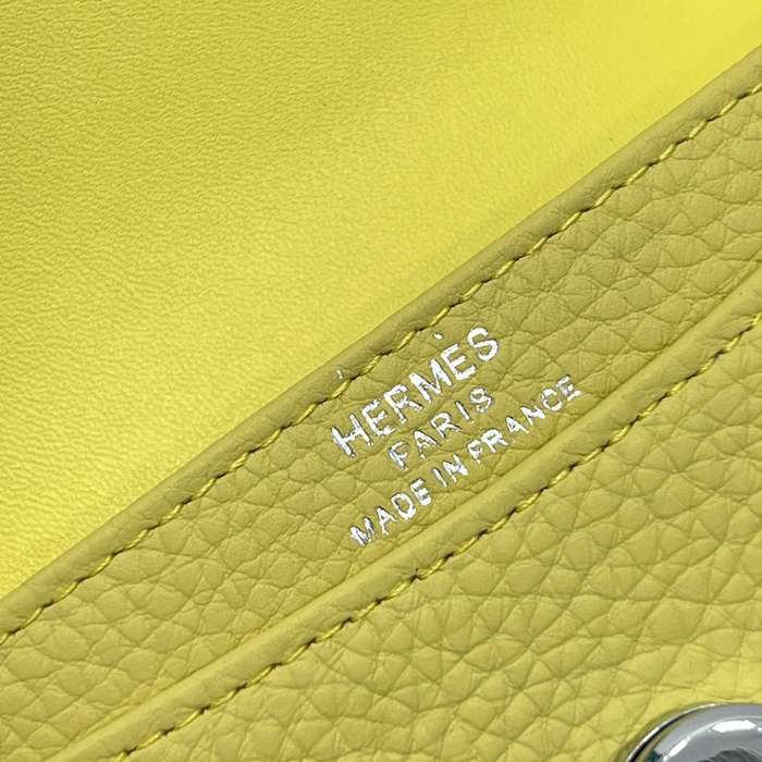 Wallet Hermes Togo leather compact wallet White Size 10x8cm