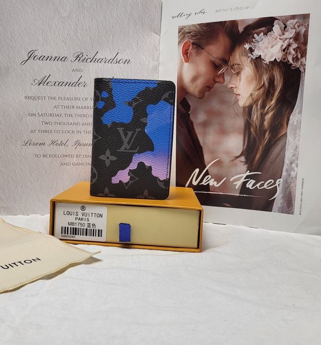 Wallet Louis Vuitton Black Size 11.5x9x1.5