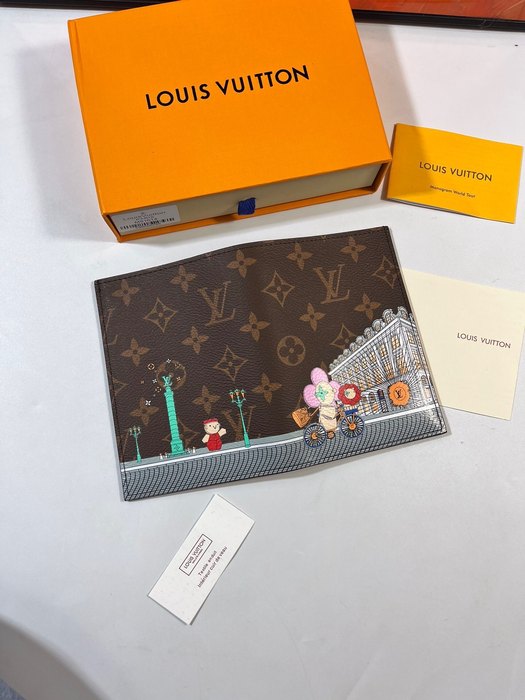 Wallet Louis Vuitton Brown Size 10x14x2.5cm