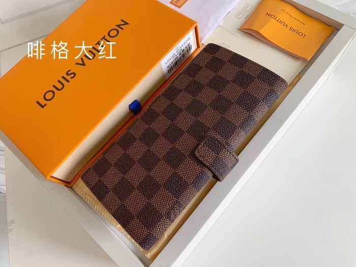 Wallet Louis Vuitton Damier Ebene long wallet Brown Size 19x10